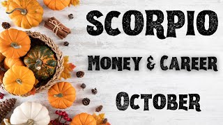 ♏️ SCORPIO💸 💰Money amp Career Reading OCTOBER 2024 tarot astrology horoscope [upl. by Aiuqal40]