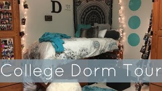 FRESHMAN COLLEGE DORM ROOM TOUR 2017  Hofstra University Enterprise Hall Double Room [upl. by Burtie]