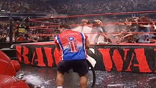 Stone Colds Appreciation Night  Kurt Angle Waters The Alliance With Milk 8202001 Part 2 [upl. by Patrich381]