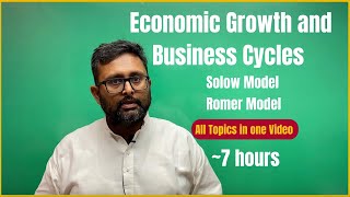 Economic Growth and Business Cycles  Solow Model  Romer Model  Complete  7 Hours [upl. by Merna]