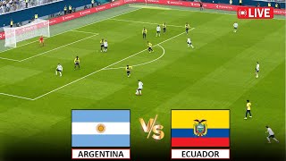 🔴LIVE  ARGENTINA vs ECUADOR I 5 JULY 2024 I LIVE MATCH STREAMING I eFOOTBALL PES 21 GAMEPLAY [upl. by Anirdnajela]