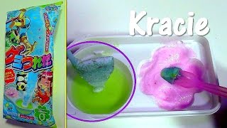 Kracie Popin Cookin Gummy Tsureta Soda Flavor Edible Japanese Candy [upl. by Cacie122]