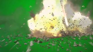 missile  explosion green screen footage [upl. by Kirt]