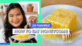 How To Eat Honeycomb  Good Times With Jen [upl. by Ardella748]