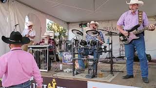 quotBarely Gettin Byquot Band playing a funky Mustang Sally over the dinner hour at Laramie Jubilee Days [upl. by Arema]