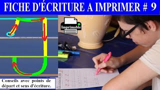 Fiche décriture majuscule à imprimer gratuit  Lettre I  9 [upl. by Artimid236]