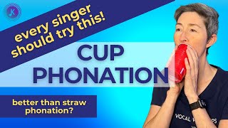 Cup Phonation  Better than Straw Phonation for Singers SOVTs [upl. by Ahsoik77]