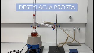 Destylacja prosta  aceton [upl. by Petrick]