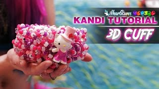 Kandi Tutorial  3D Cuff iHeartRavescom [upl. by Fullerton]