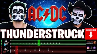 【AC DC】 Thunderstruck  cover by Dotti Brothers  GUITARBASS LESSON [upl. by Jared]