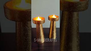 Cardboard Candle Holder  Diwali Decoration ideas  DIY Diya  Bestoutofwaste  SimpleampEasyCrafts [upl. by Phalan]