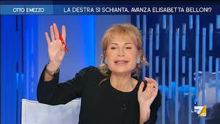 Otto e Mezzo la7  La destra si schianta avanza Elisabetta Belloni [upl. by Entirb]