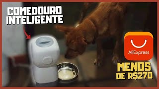 comedouro automático para cães ALIEXPRESS  ALIMENTE SEU PET A DISTÂNCIA  Alimentador automático [upl. by Cralg]