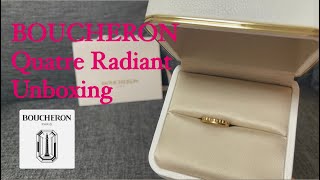 Unboxing BOUCHERON  Quatre Radiant Ring [upl. by Dhruv]