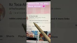 Subscribe to itz Toca Alice  🩷🩷🍡🦋￼ [upl. by Ronna566]