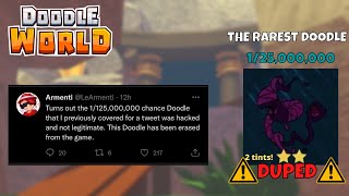 Doodles are being DUPED and HACKED IN  Roblox Doodle World [upl. by Atoiyanap]