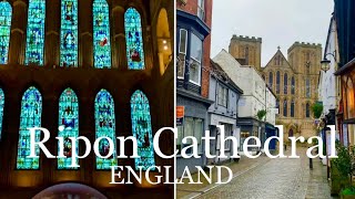 Ripon Cathedral 1350 years of history in North Yorkshire Amazing House of worship ✝️ 02012024 [upl. by Kwang]