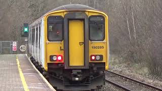 Ystrad Mynach train station train going to Bargoed and Penarth [upl. by Lon143]