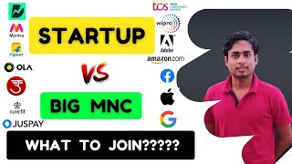 Startups vs Big MNCs Big Company vs Startups  what should I join  Pros and Cons  College Guide [upl. by Dunstan]