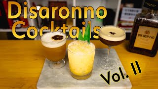 3 EASY Cocktails with Amaretto  DISARONNO Cocktails PART 2 [upl. by Jar]