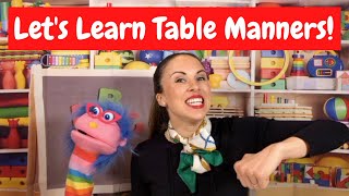 Good Table Manners Dining Etiquette for Children [upl. by Frederique195]