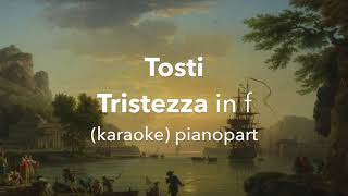 Tristezza Tosti in f Piano accompanimentkaraoke [upl. by Jose864]