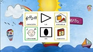 La Escuela canción infantil con pictogramas [upl. by Ivory]