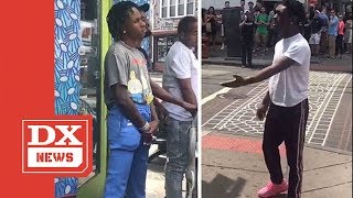 Lil Uzi Pulls Up And Swings On Rich The Kid In A Philadelphia Starbucks [upl. by Nitneuq]