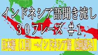 インドネシア語初心者聞き流し【インドネシア語フレーズ＃１】 [upl. by Sigismondo]