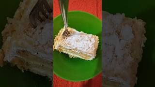 Millefeuille millefeuille sweet dessert delicious yummy tasty foodshorts [upl. by Ellierim]