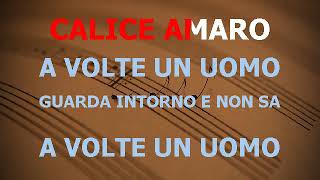 CALICE AMARO BASE KARAOKE BELLISSIMA [upl. by Reltuc915]