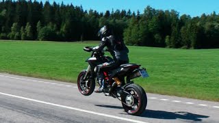 Ducati Hypermotard 821 Termignoni Exhaust  Soundcheck HD [upl. by Elyrad]