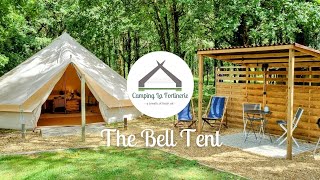 Camping La Fortinerie Glamping Bell Tent WalkThrough [upl. by Zeuqirdor]