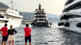 MONACO AMAZING LUXURY SUPERYACHT MEGAYACHT •YACHT SPOTTING 2024 VOL 1 emmansvlogfr [upl. by Aihsenot]