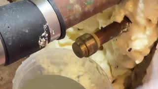 How to cut and cap a copper water pipe with SharkBite 12 Inch Push Cap [upl. by Gwenette]