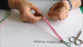 Tutorial braccialetti intrecciati [upl. by Aldwin160]