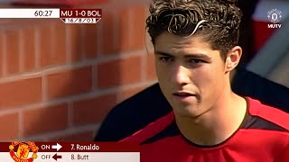 Cristiano Ronaldo First Match For Manchester United [upl. by Win]