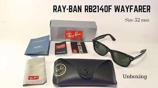 RayBan RB2140F WAYFARER 52 mm Unboxing [upl. by Micaela426]