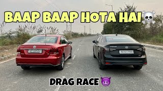 VENTO TSI VS VIRTUS GT  DRAG RACE 🏁 [upl. by Kally]