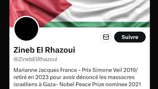 Zineb El Rhazoui défend la Palestine et alors [upl. by Areta663]