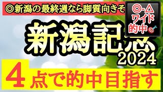 【新潟記念2024】◎新潟最終週で脚質合いそうで一発狙えるあの馬から勝負だ！ [upl. by Gesner]