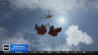 SMUD workers train for helicopter longline training [upl. by Ibby]