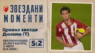 Crvena zvezda  Dinamo T 52  Kvalifikacije za Ligu Evrope 3 kolo 682009 highlights [upl. by Sahc]