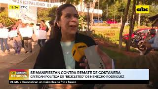 Se manifiestan contra remate de costanera [upl. by Constanta]