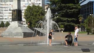 Tuapse fountain family and fun splashes   Full video [upl. by Gaby]