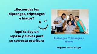 Curso de acentuación ortográfica de diptongos triptongos e hiatos [upl. by Arriek]