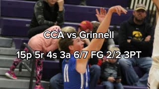 Iowa High School Basketball 3A Grinnell vs Clear Creek Amana  6855 [upl. by Cohleen]