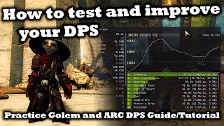 How to test and improve your DPS  Practice Golem and ARC DPS Tutorial  Guide  Guild Wars 2 [upl. by Tye524]