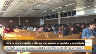 U Noticias  Cerca de 900 ingresantes rinden para las carreras de medicina y odontología [upl. by Adnamal]