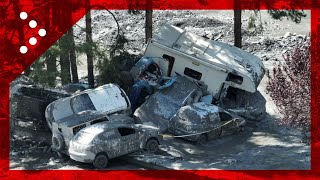 Bardonecchia il disastro provocato dalla colata di fango dallalto le immagini dal drone [upl. by Gerfen]